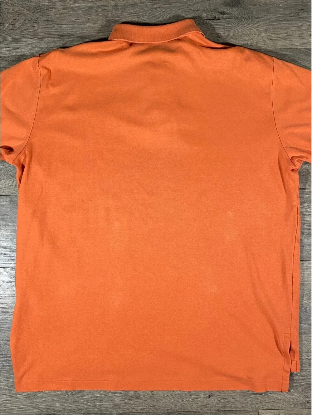 Polo Ralph Lauren Polo Shirt Mens XL Orange Green Pony 100% Cotton Preppy